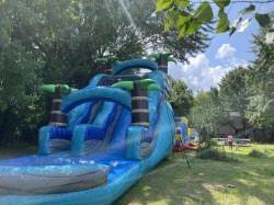 18' Blue Tropical Waterslide